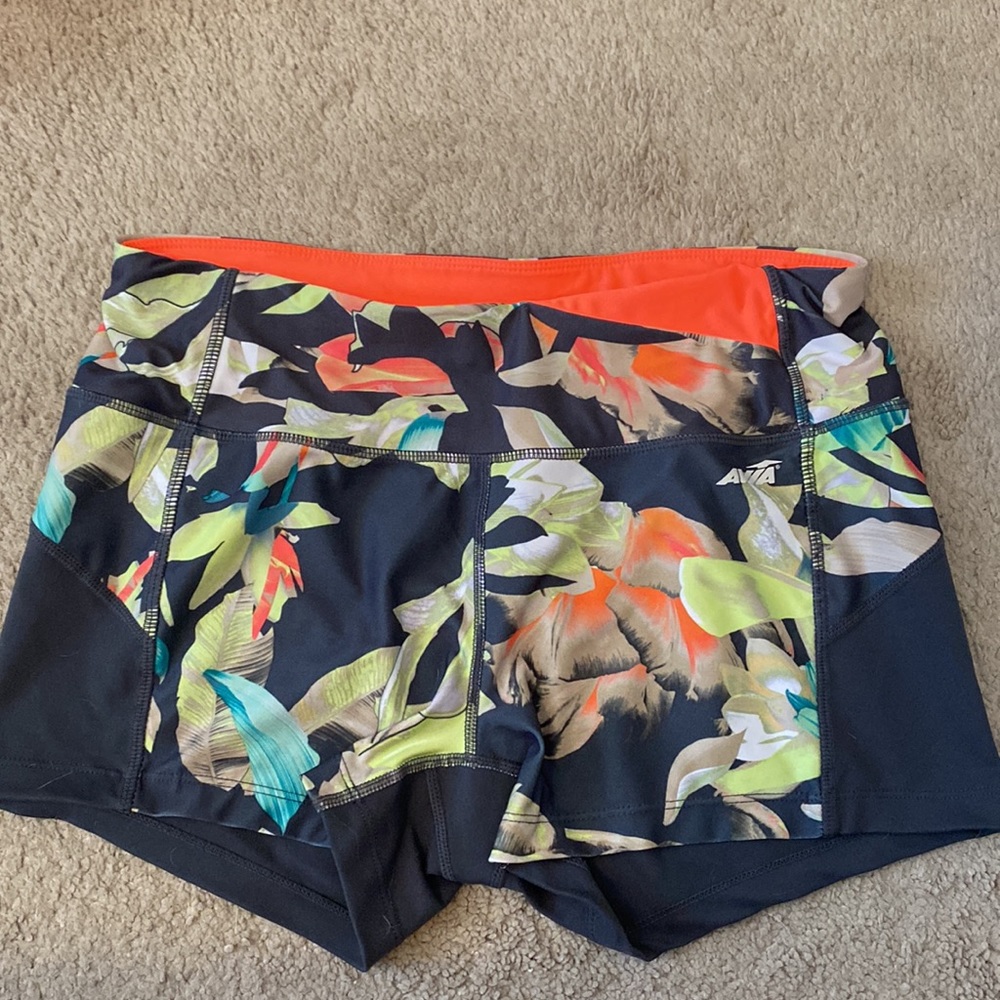 Floral spandex shorts